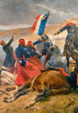 José Cusachs y Cusachs. Batalla de Puebla, 1902. Museo Nacional de Historia – Castillo de Chapultepec, México.